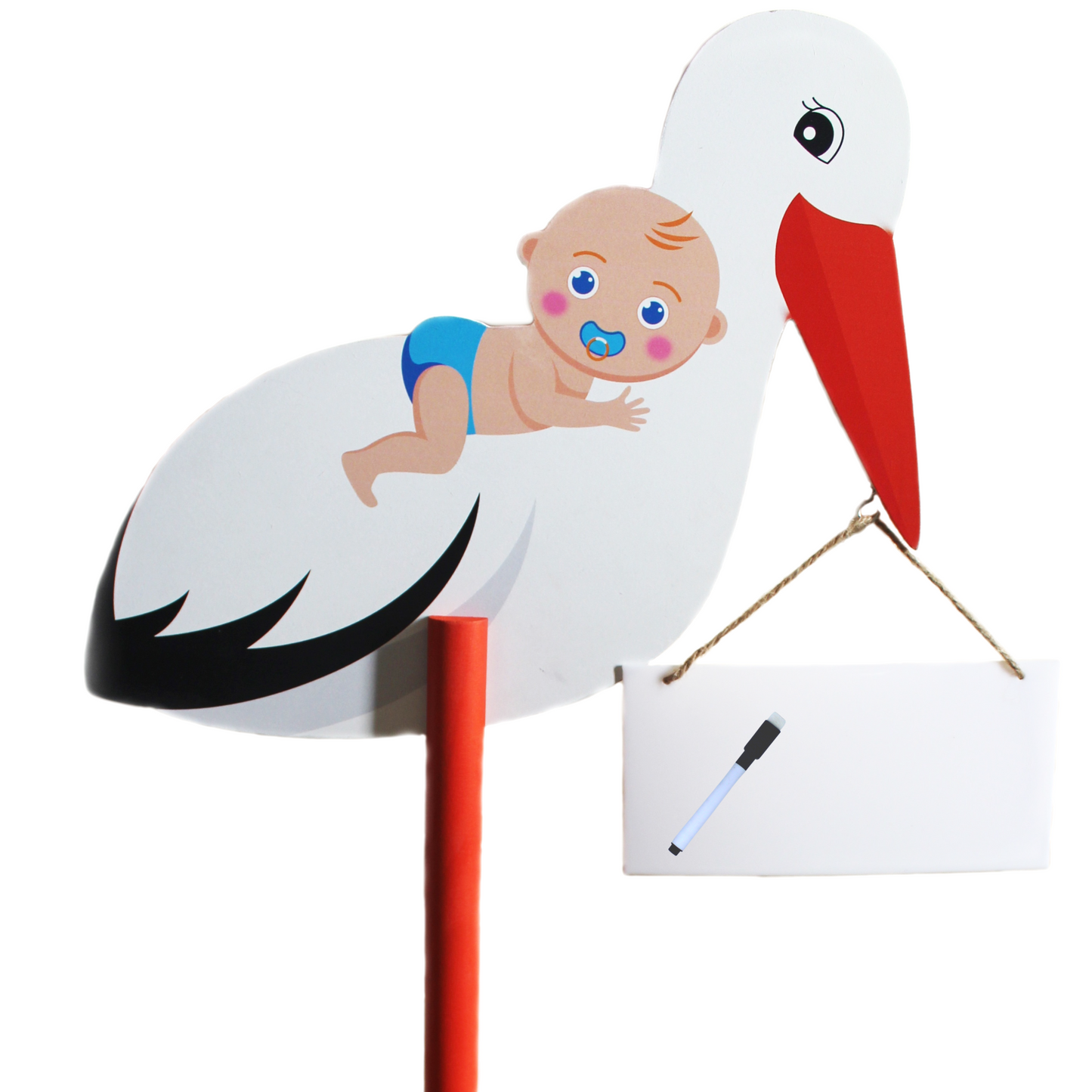 Stork for birth baby boy