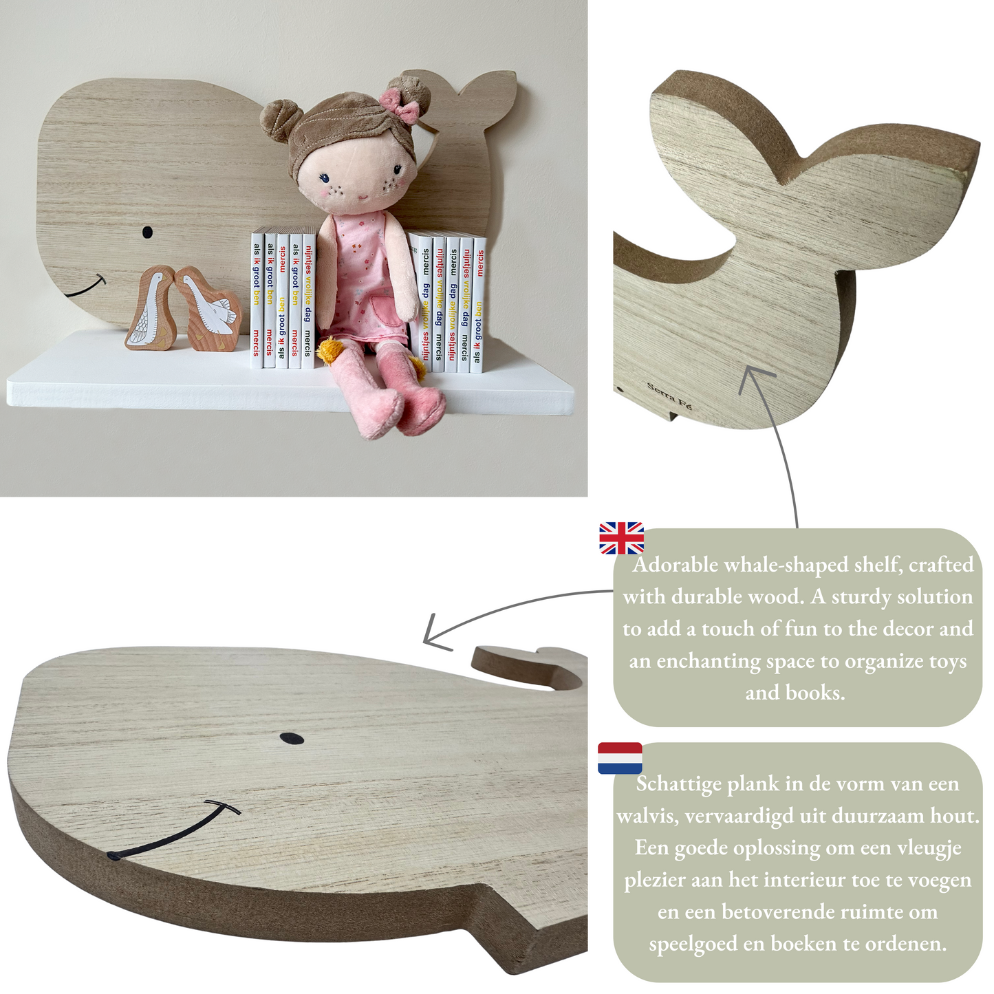 Dieren wandplanken kinderkamer